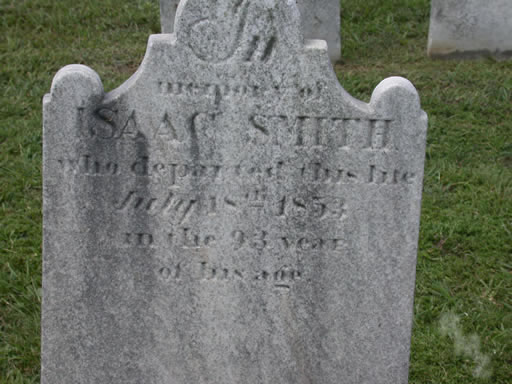 Isaac Smith headstone