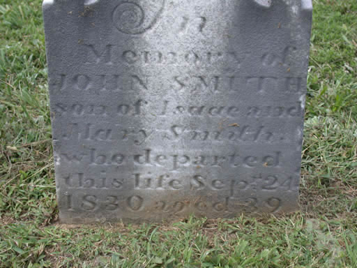 John Smith headstone