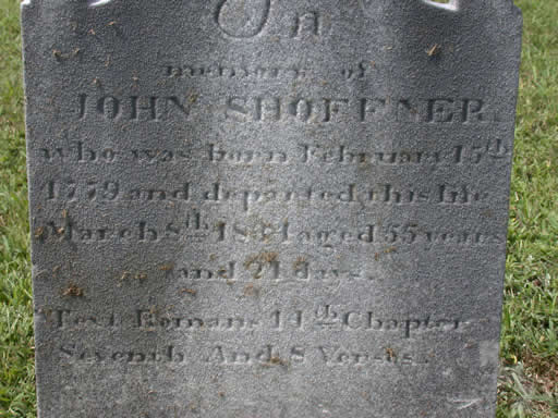 John Shoffner headstone
