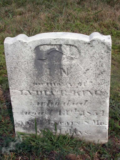 Lydia E. King headstone