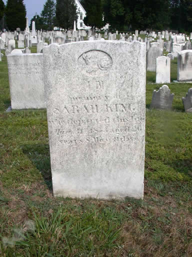 Sarah King headstone