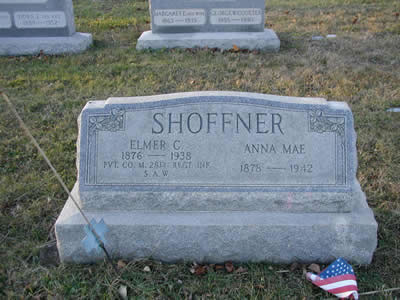 Elmer & Anna Mae Shoffner headstone